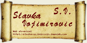 Slavka Vojimirović vizit kartica